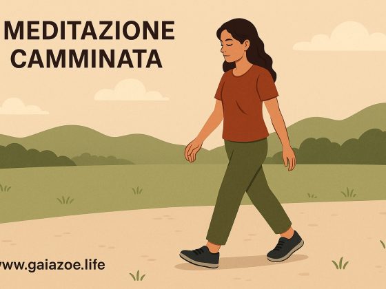 Meditazione camminata: riconnettersi al corpo e alla terra, un passo alla volta 11 immagine che rappresenta una ragazza che cammina