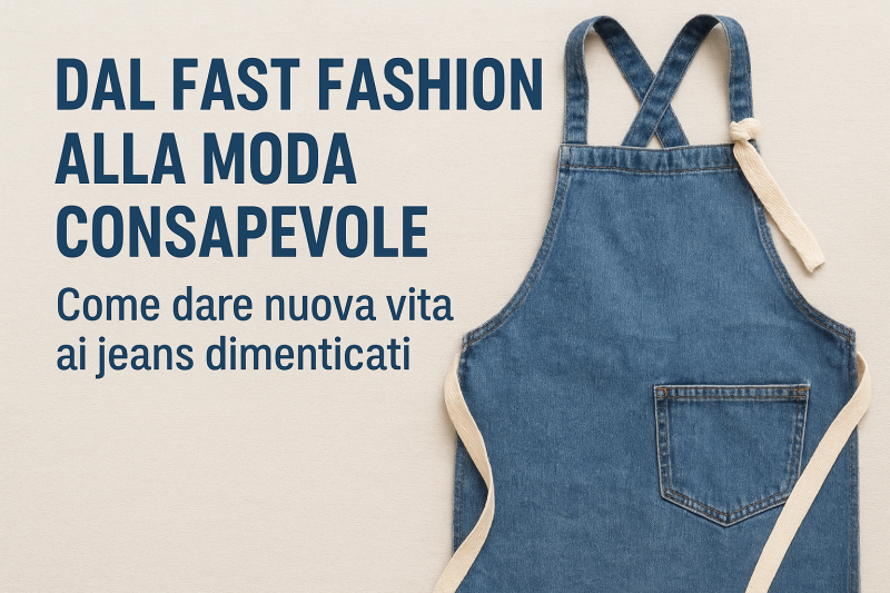Dal fast fashion alla moda consapevole: come dare nuova vita ai jeans dimenticati 1 PEttorina in jeans Gaiazoe.life