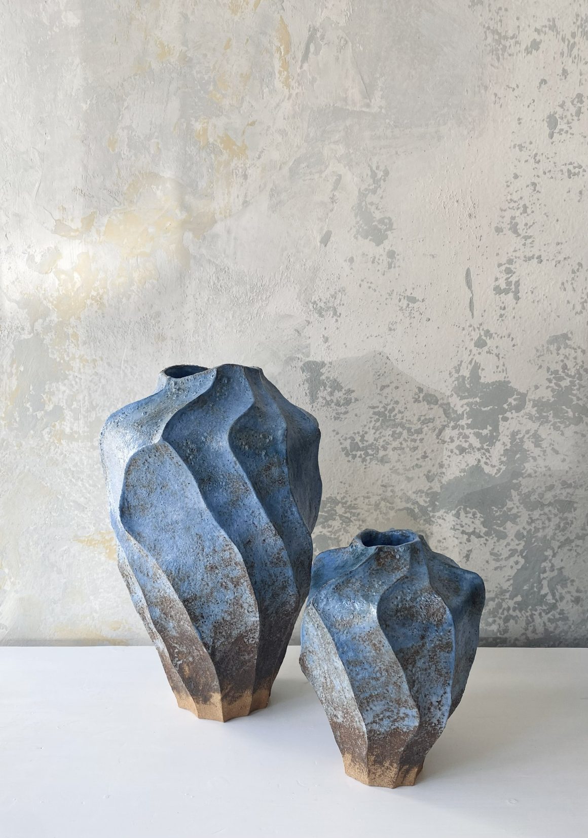 The Green Circle by Raremood: tutto il bello della sostenibilità approda a Milano Home 2026 3 SF CERAMICA Large and Small Triangle Spiral Vases Couple
